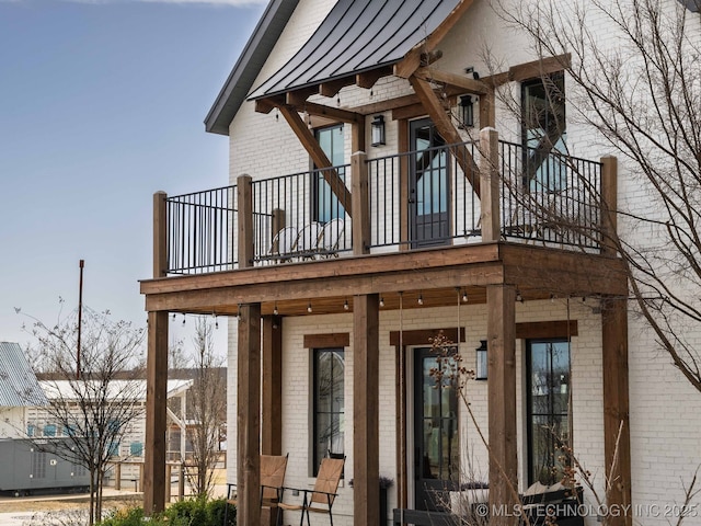 26 Boardwalk, Carlton Landing, OK 74432 - view of exterior entry featuring brick siding
