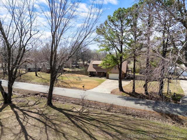 view of street with driveway