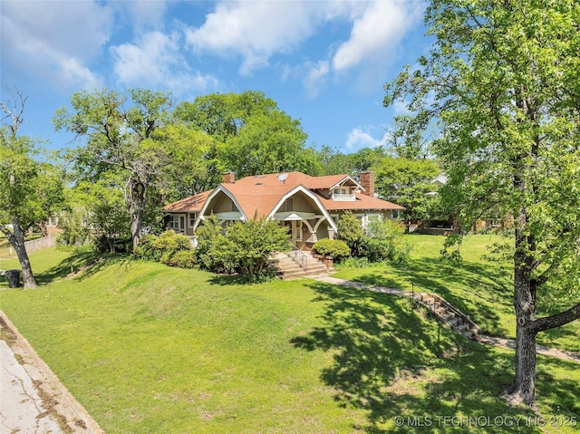 exterior space featuring covered porch