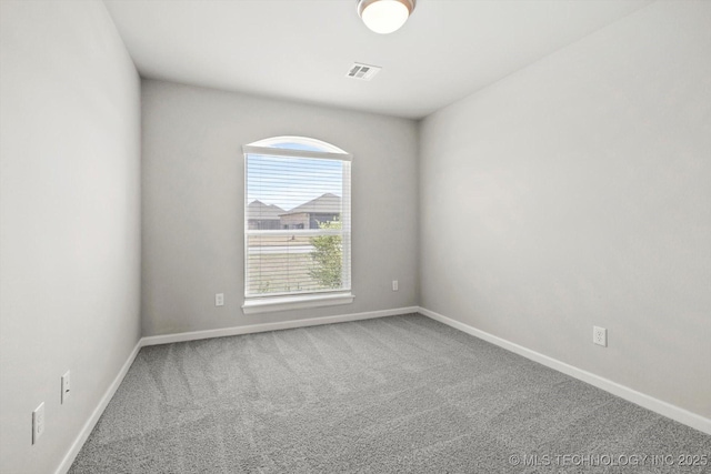 408 S 48th Ct S, Broken Arrow, OK 74014 - carpeted spare room featuring baseboards and visible vents