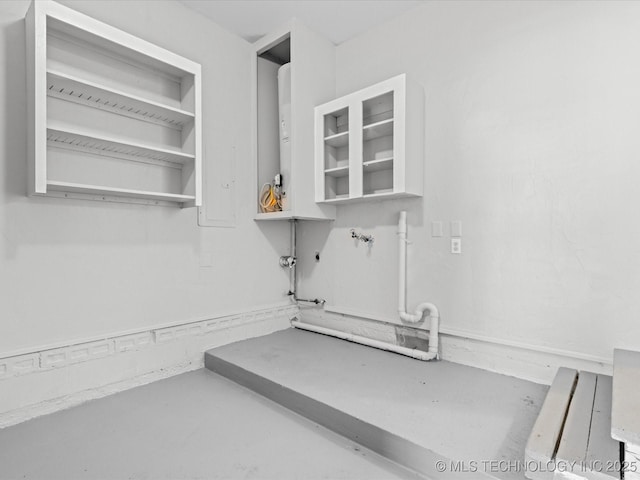 interior space with laundry area