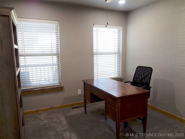 office with baseboards