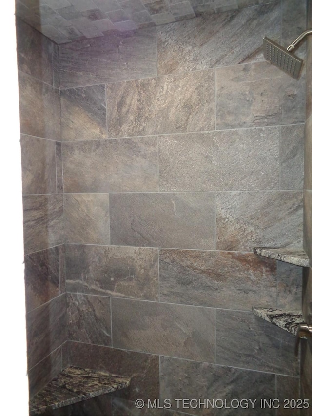 room details featuring tiled shower