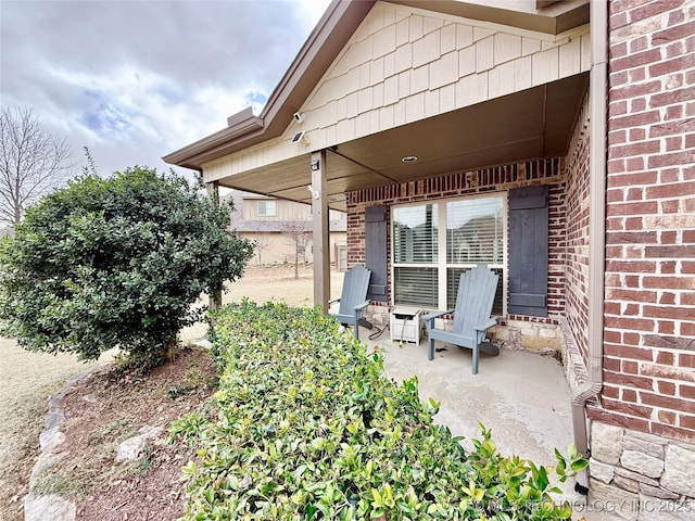 view of patio / terrace featuring covered porch