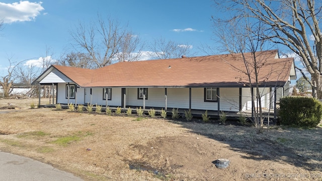 view of front of home with a porch