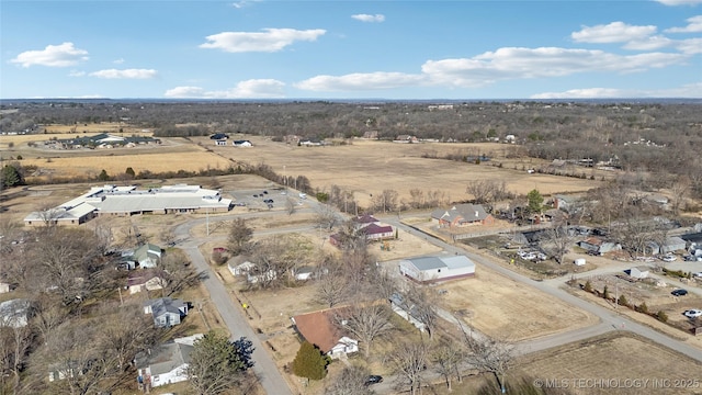 bird's eye view featuring a rural view