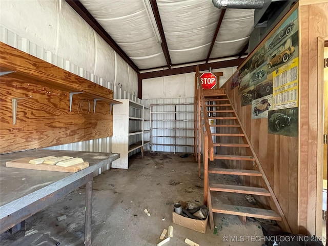 view of storage room