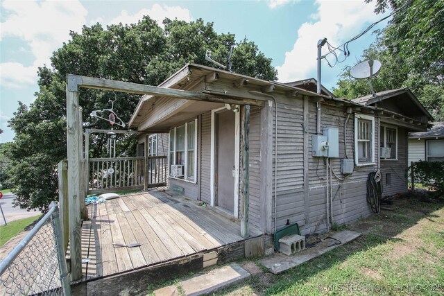 301 N Cleveland Ave, Sand Springs, OK 74063 - exterior space with a wooden deck