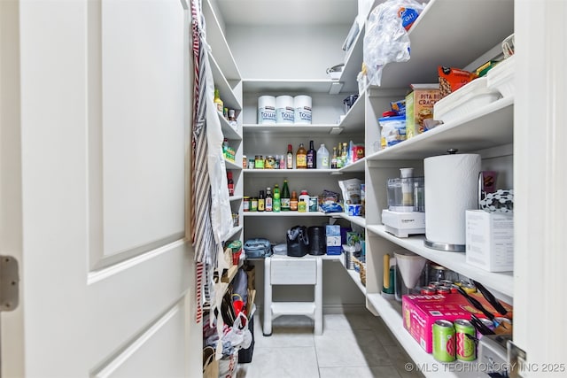 view of pantry