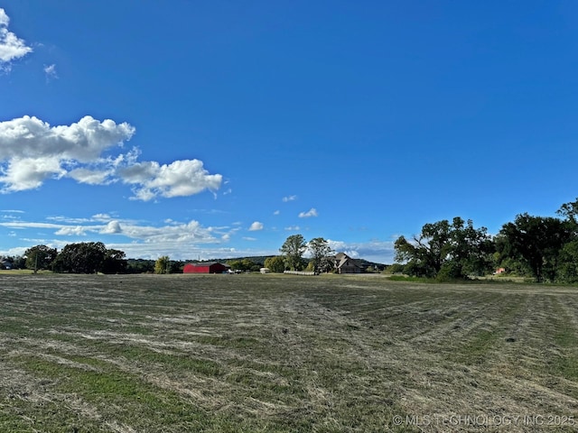 view of yard featuring a rural view
