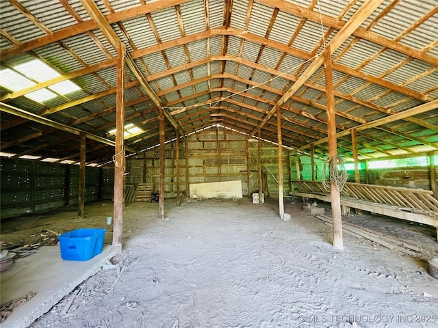 306 N Cherokee St, Beggs, OK 74421 - interior space featuring lofted ceiling