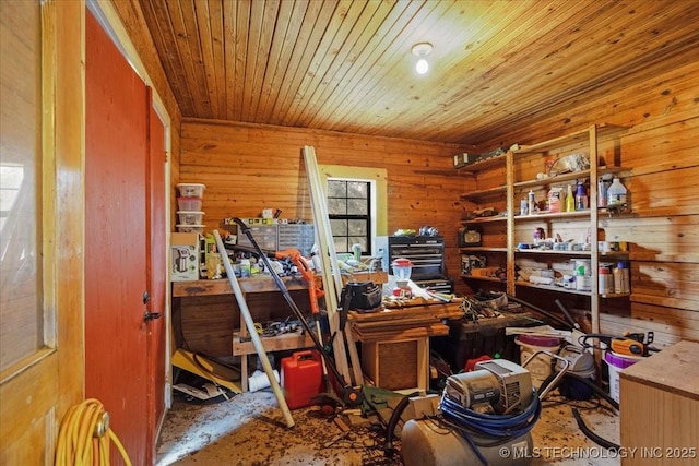420722 E 1920th Rd, Antlers, OK 74523 - office area with wood ceiling