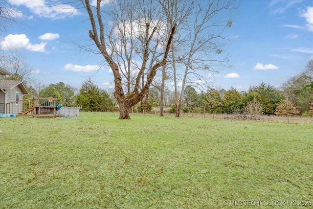 420722 E 1920th Rd, Antlers, OK 74523 - view of yard with a wooden deck