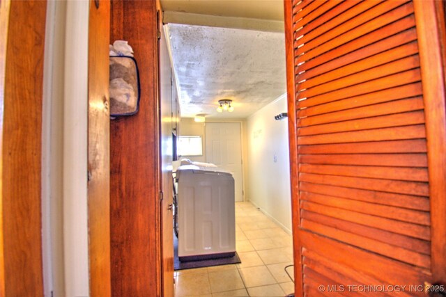 6508 W Cameron St, Sand Springs, OK 74127 - interior space with tile patterned floors and a textured ceiling