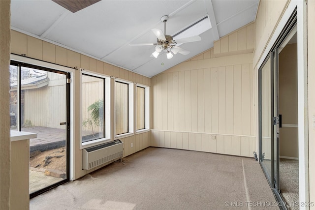 6505 S Oswego Ave, Tulsa, OK 74136 - unfurnished sunroom featuring an AC wall unit