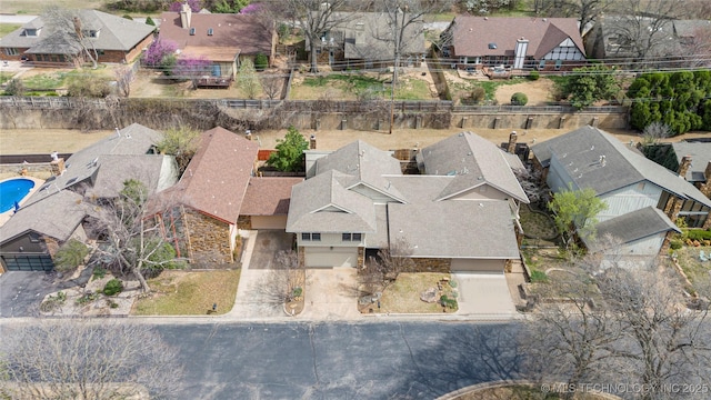 6505 S Oswego Ave, Tulsa, OK 74136 - aerial view featuring a residential view