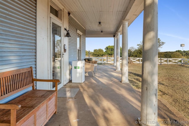 5174 Silo Rd, Durant, OK 74701 - view of patio / terrace with fence