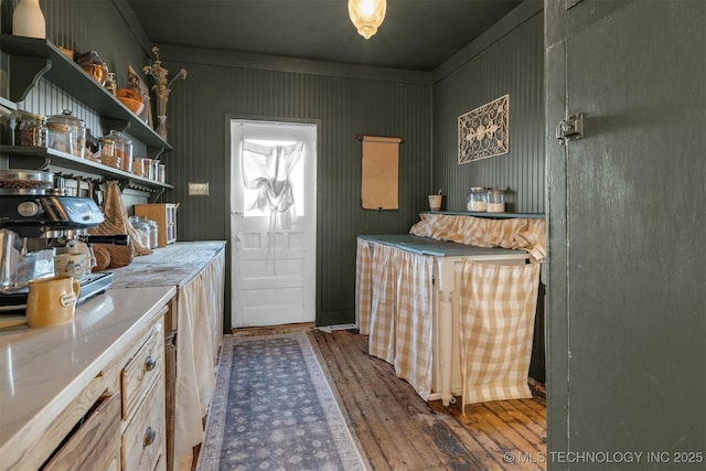 5174 Silo Rd, Durant, OK 74701 - interior space with dark wood-type flooring