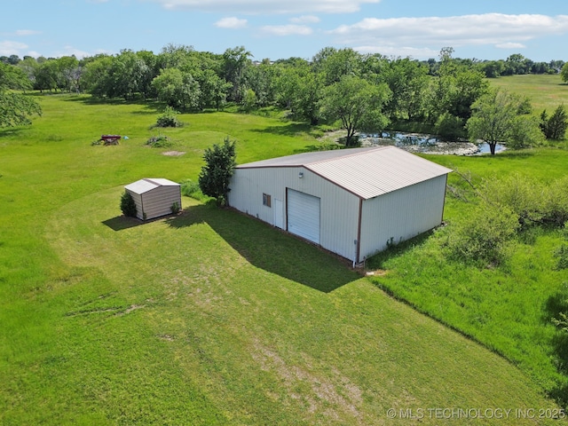 11712 E 121st St, Collinsville, OK 74021 - drone / aerial view of a tree filled landscape
