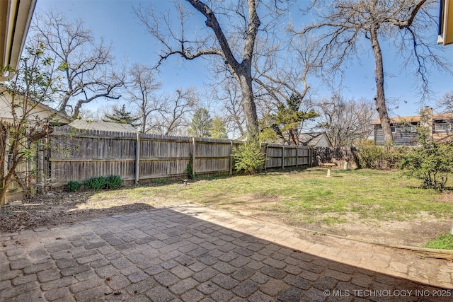 view of patio / terrace with a fenced backyard