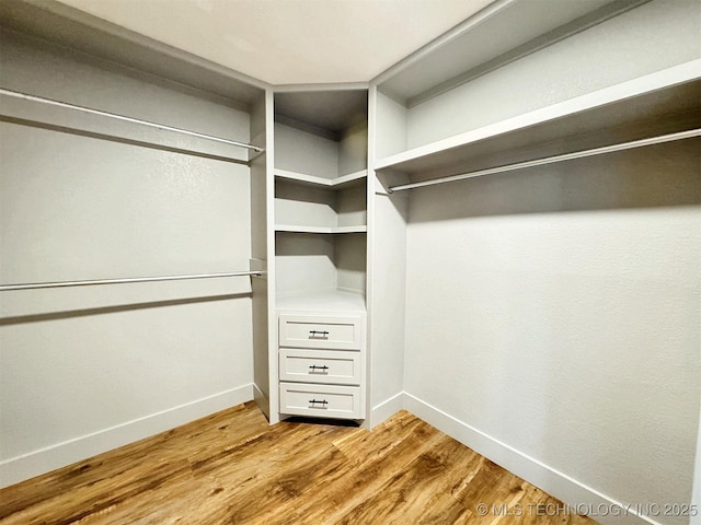 17022 S 579th Rd, Tahlequah, OK 74464 - walk in closet with light wood-style flooring
