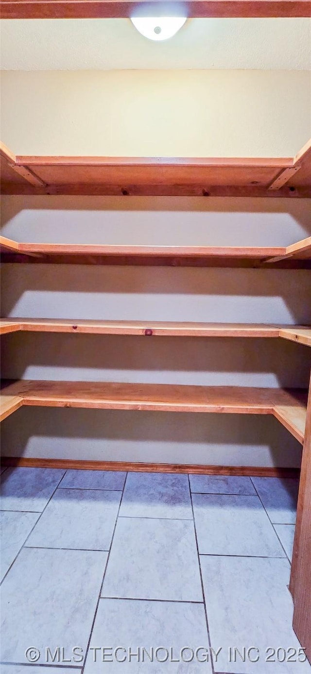 view of storage area