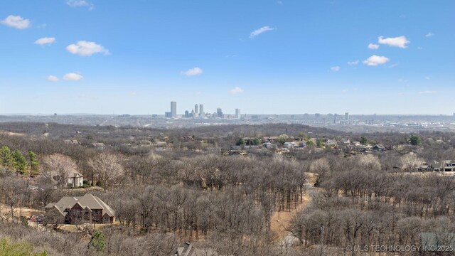 122 Osage Ridge Dr, Sand Springs, OK 74063 - birds eye view of property with a view of city