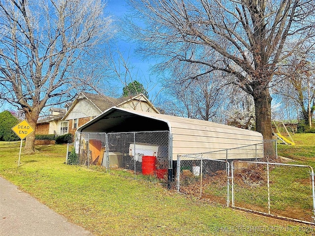 1004 S Owens Ave, Tahlequah, OK 74464 - view of outbuilding with a carport
