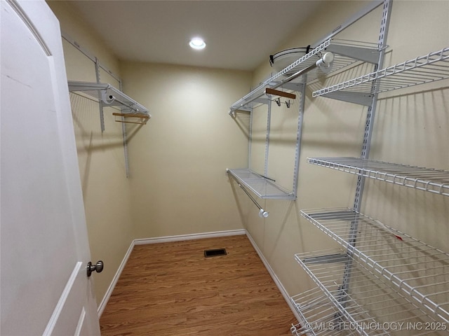 34 S Mount Calvary Rd, Hendrix, OK 74741 - walk in closet with wood finished floors