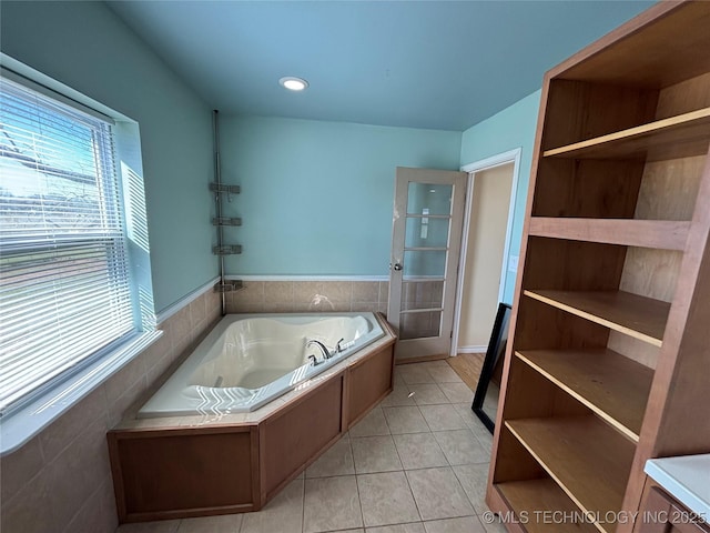 34 S Mount Calvary Rd, Hendrix, OK 74741 - full bathroom featuring plenty of natural light, a bath, and tile patterned floors
