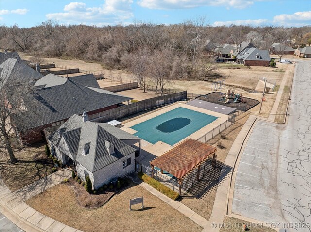 11727 S 91st E Ave, Bixby, OK 74008 - view of pool with a fenced backyard and a residential view