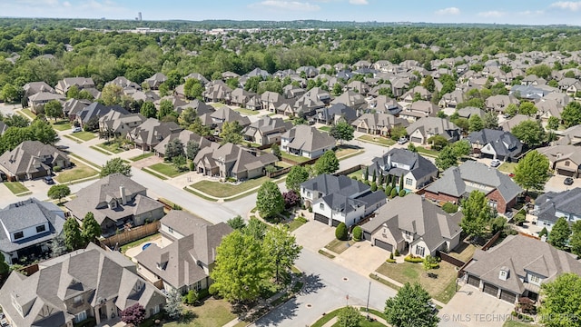 10848 S 95th E Ave, Tulsa, OK 74133 - birds eye view of property featuring a residential view