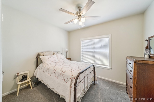11210 W 178th St, Skiatook, OK 74070 - bedroom featuring baseboards, carpet flooring, and ceiling fan