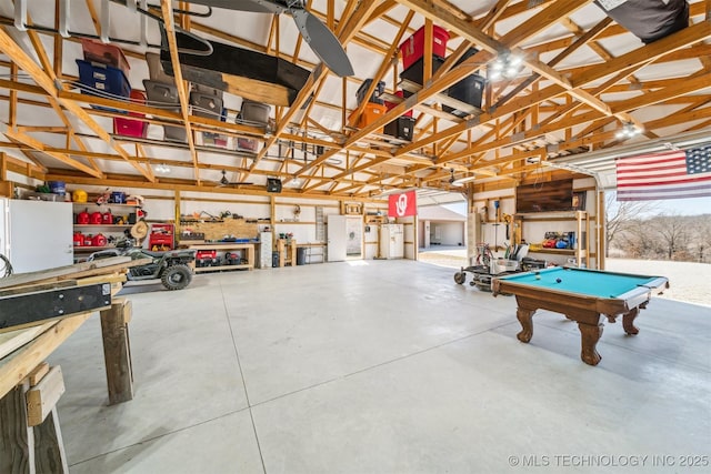 11210 W 178th St, Skiatook, OK 74070 - garage featuring a workshop area
