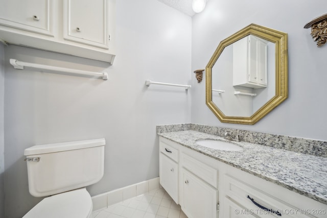 6924 S Knoxville Ave, Tulsa, OK 74136 - bathroom with vanity and tile patterned floors