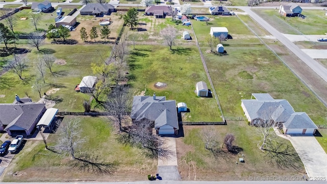 aerial view featuring a residential view