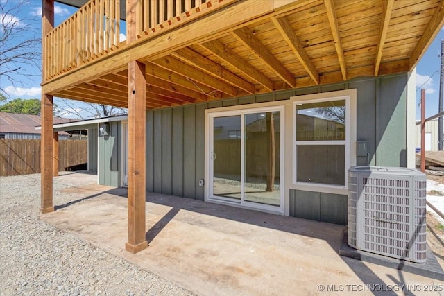 62 Jolene Reid Rd, Mead, OK 73449 - view of patio / terrace with central AC and fence