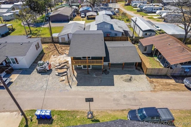 62 Jolene Reid Rd, Mead, OK 73449 - bird's eye view with a residential view