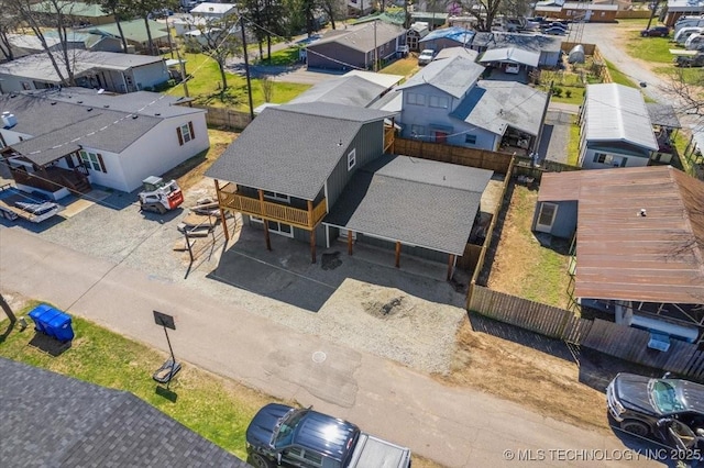 62 Jolene Reid Rd, Mead, OK 73449 - bird's eye view with a residential view