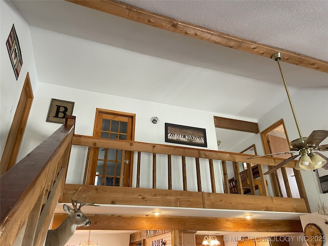 9097 N 50th W St, Sperry, OK 74073 - stairway featuring ceiling fan