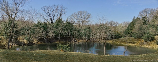 358653 E 5700th Rd, Jennings, OK 74038 - property view of water with a forest view