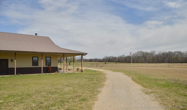 358653 E 5700th Rd, Jennings, OK 74038 - view of street featuring dirt driveway and a rural view