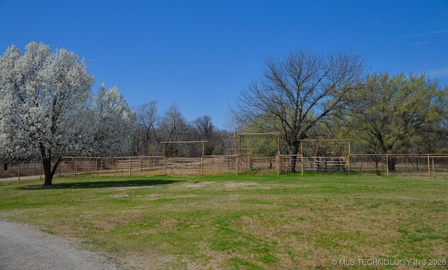 358653 E 5700th Rd, Jennings, OK 74038 - view of yard featuring fence