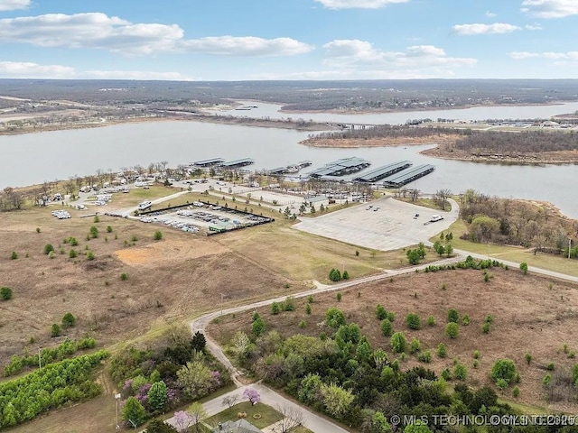 142 Elm St, Mannford, OK 74044 - bird's eye view of a large body of water