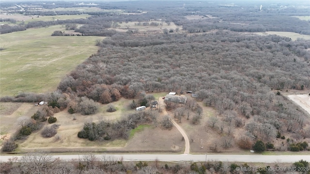 17414 Bridgeview Rd, Madill, OK 73446 - drone / aerial view featuring a rural view