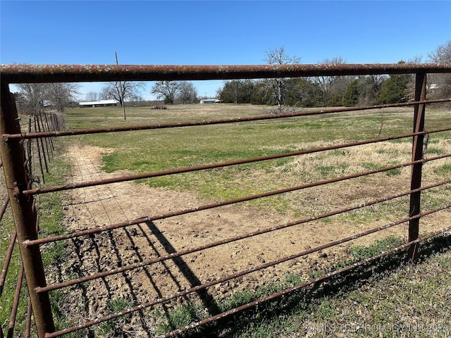 exterior space featuring a rural view
