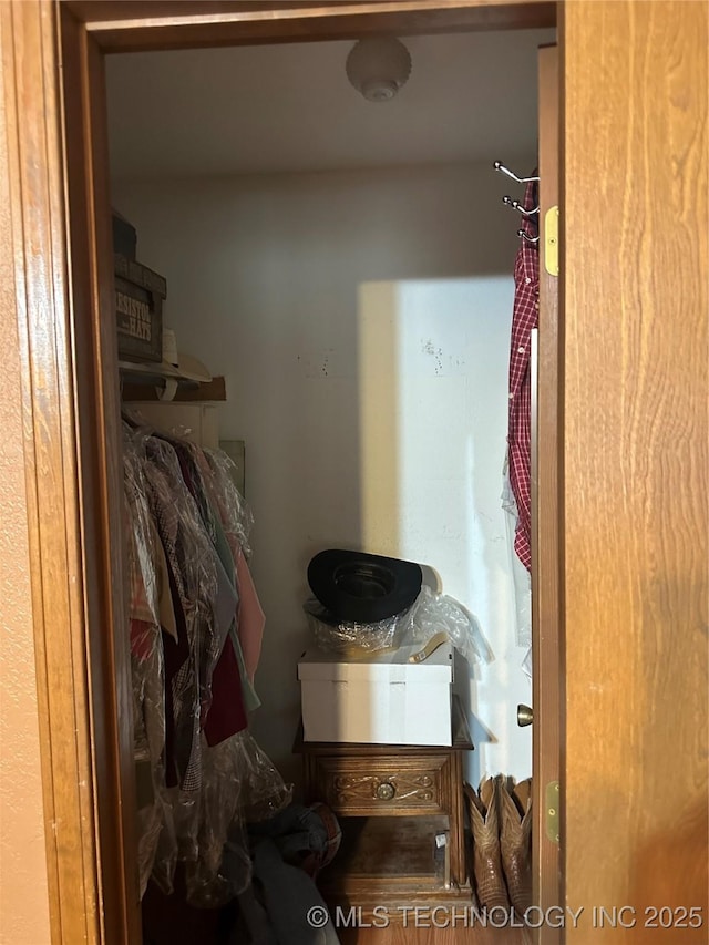 view of storage room