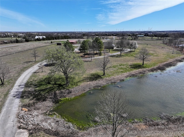bird's eye view with a rural view