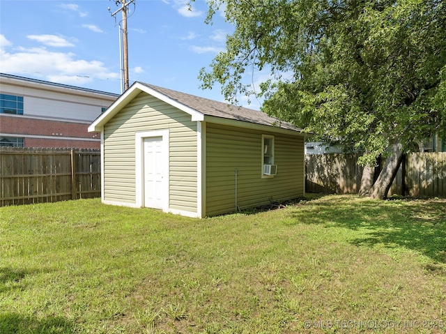 121 F SW, Ardmore, OK 73401 - view of outdoor structure featuring a fenced backyard