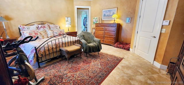 23280 E Horseshoe Bend Rd, Park Hill, OK 74451 - bedroom with baseboards and tile patterned flooring